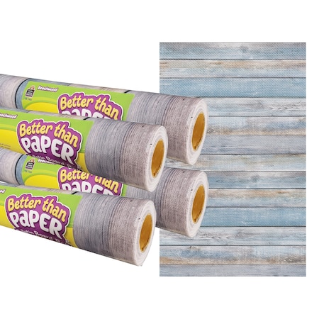 Teacher Created Resources Beachwood Better Than Paper Bulletin Board Roll, 4ft. x 12ft., 4PK TCR32427